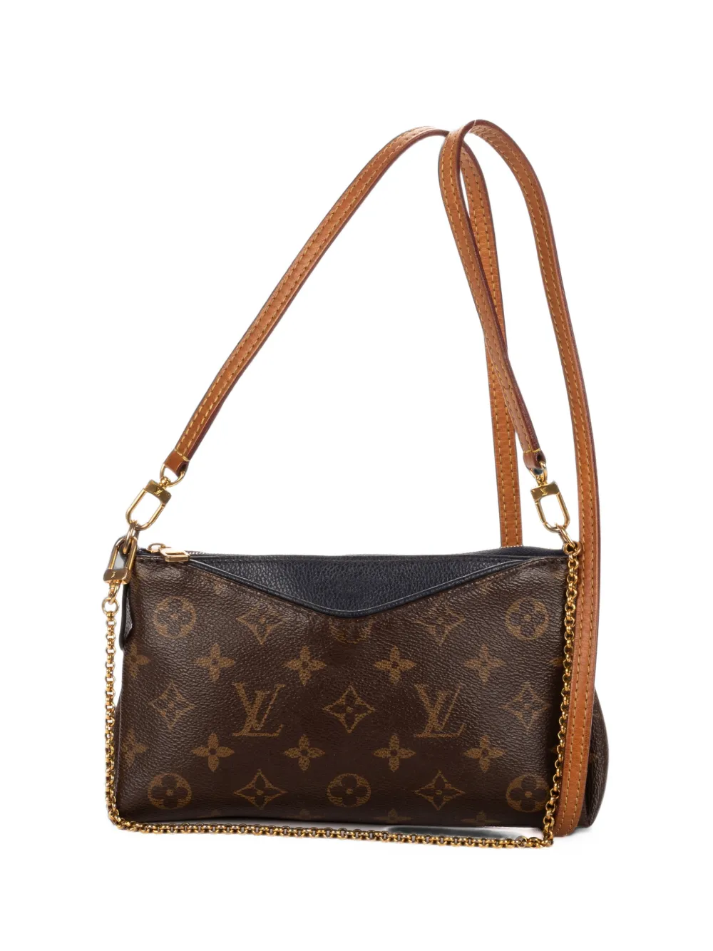 Louis Vuitton Pre-Owned Pallas Monogram zip-fastening clutch bag - Marrone