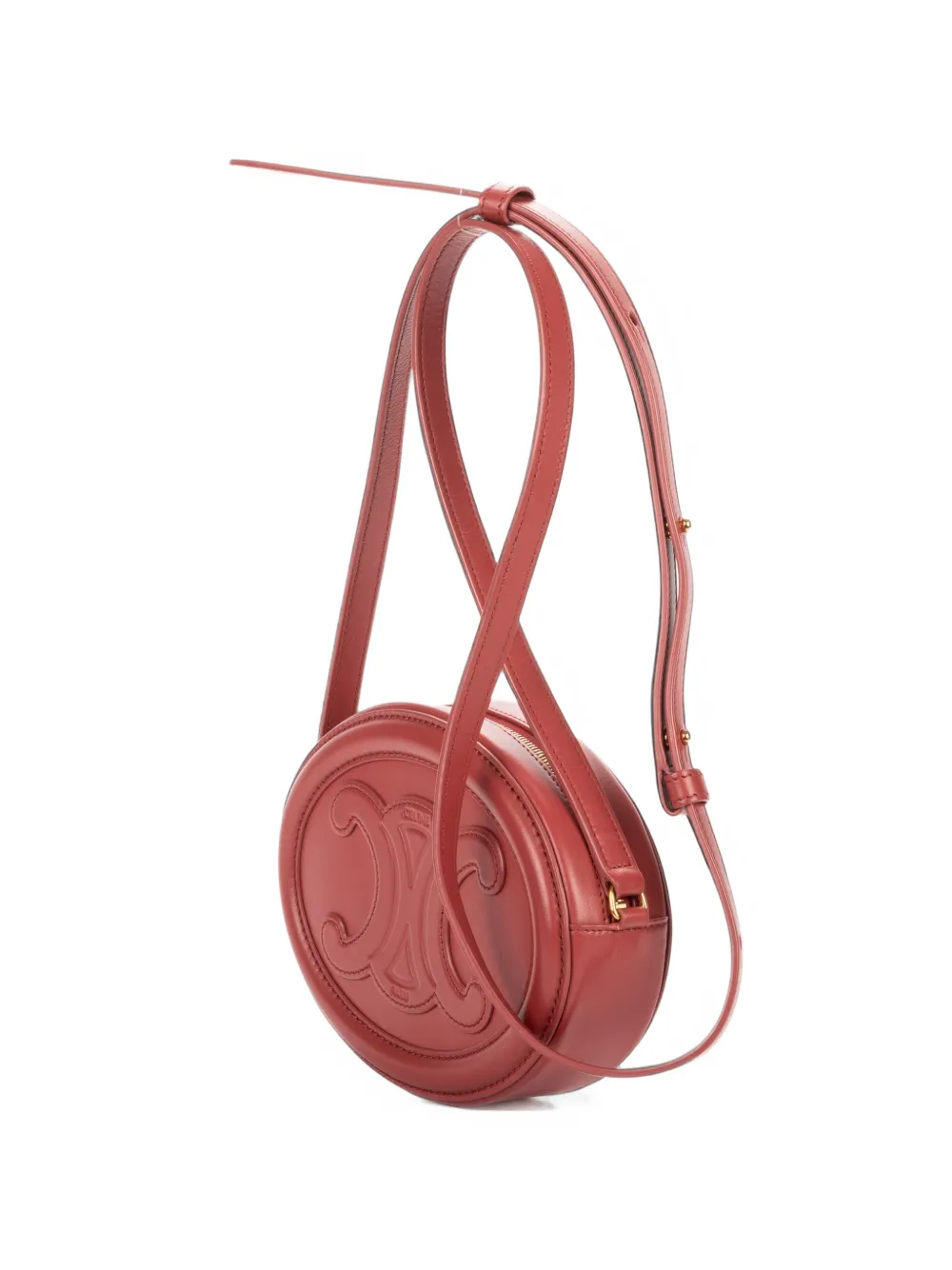 Celine Pre-Owned Triomphe oval crossbody bag - Rot