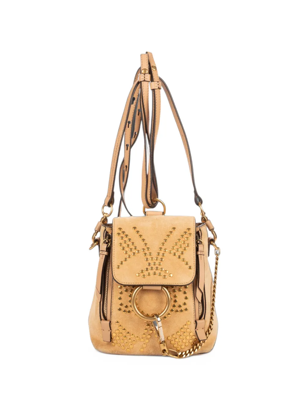 Chloé Pre-Owned Mini Faye leather backpack - Nude