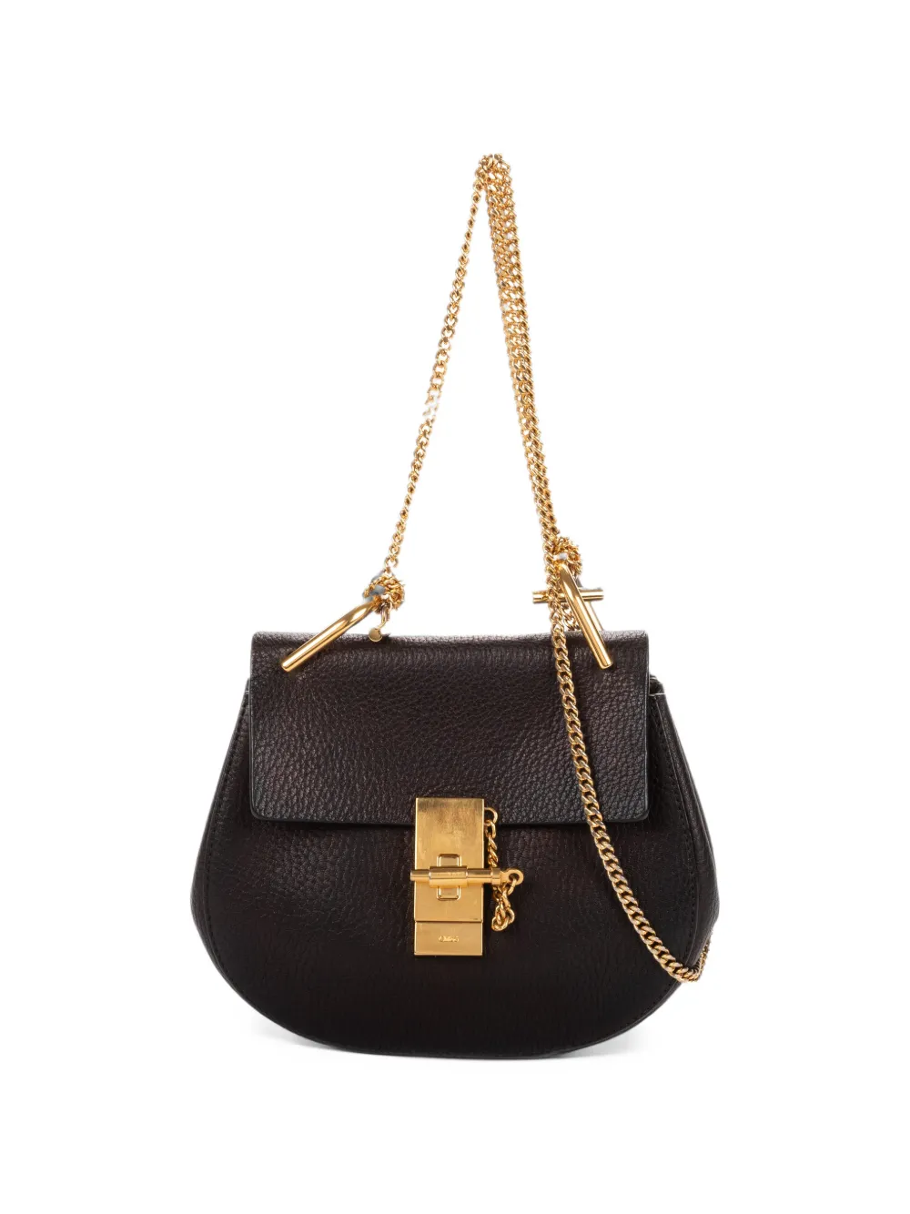 Chloé Pre-Owned mini Drew grained shoulder bag - Schwarz