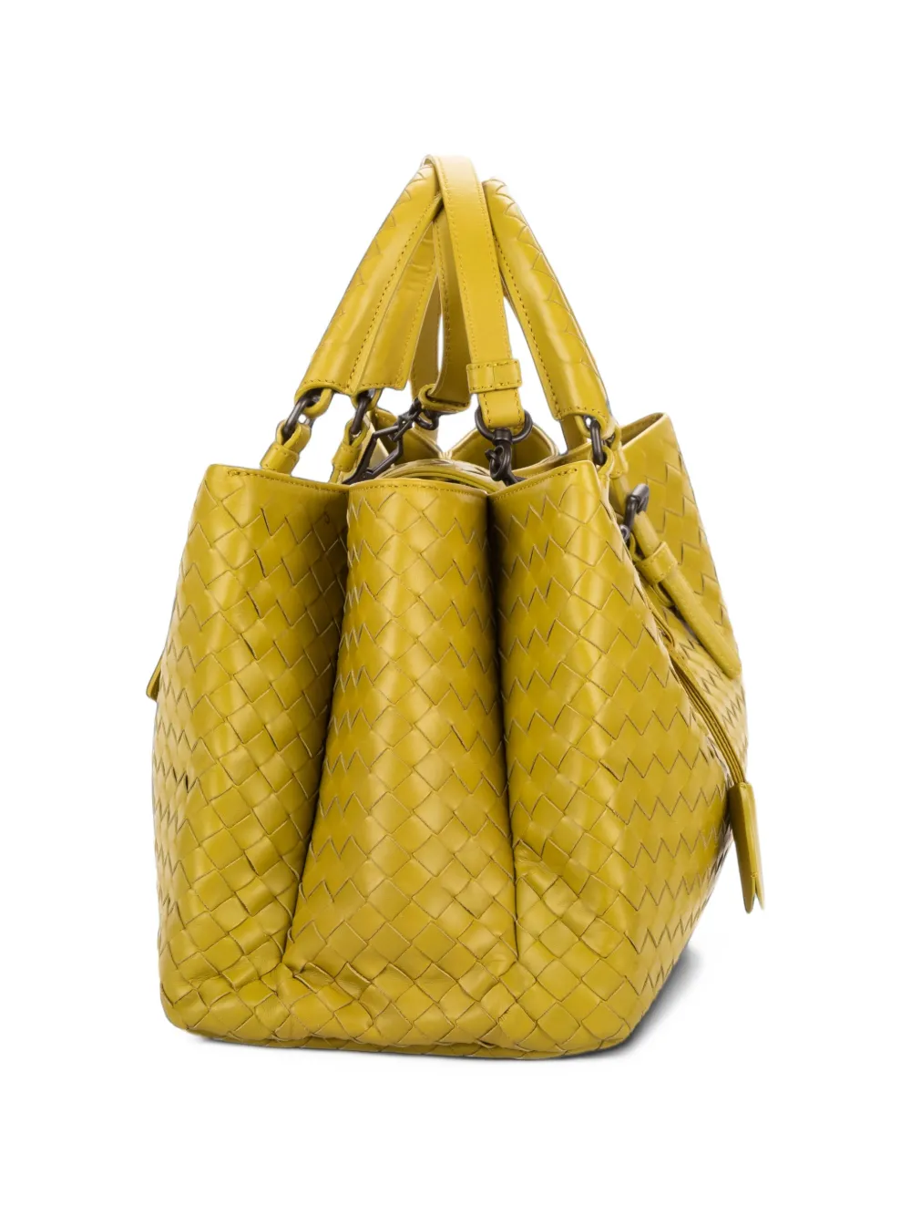 Bottega Veneta Pre-Owned Roma Intrecciato tote bag Geel