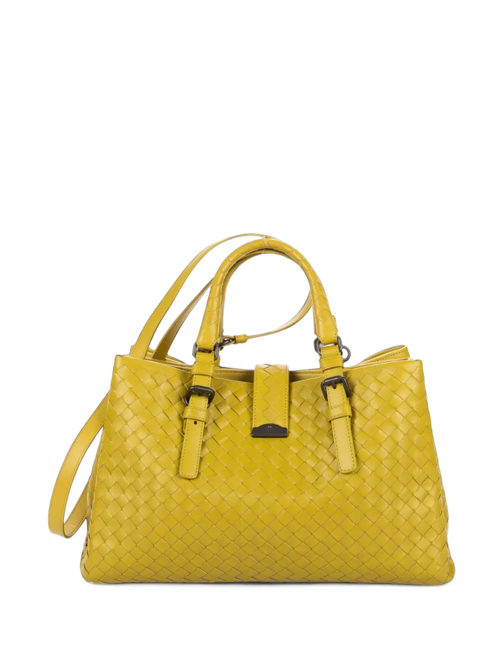 Bottega Veneta Pre-Owned Roma Intrecciato tote bag Geel