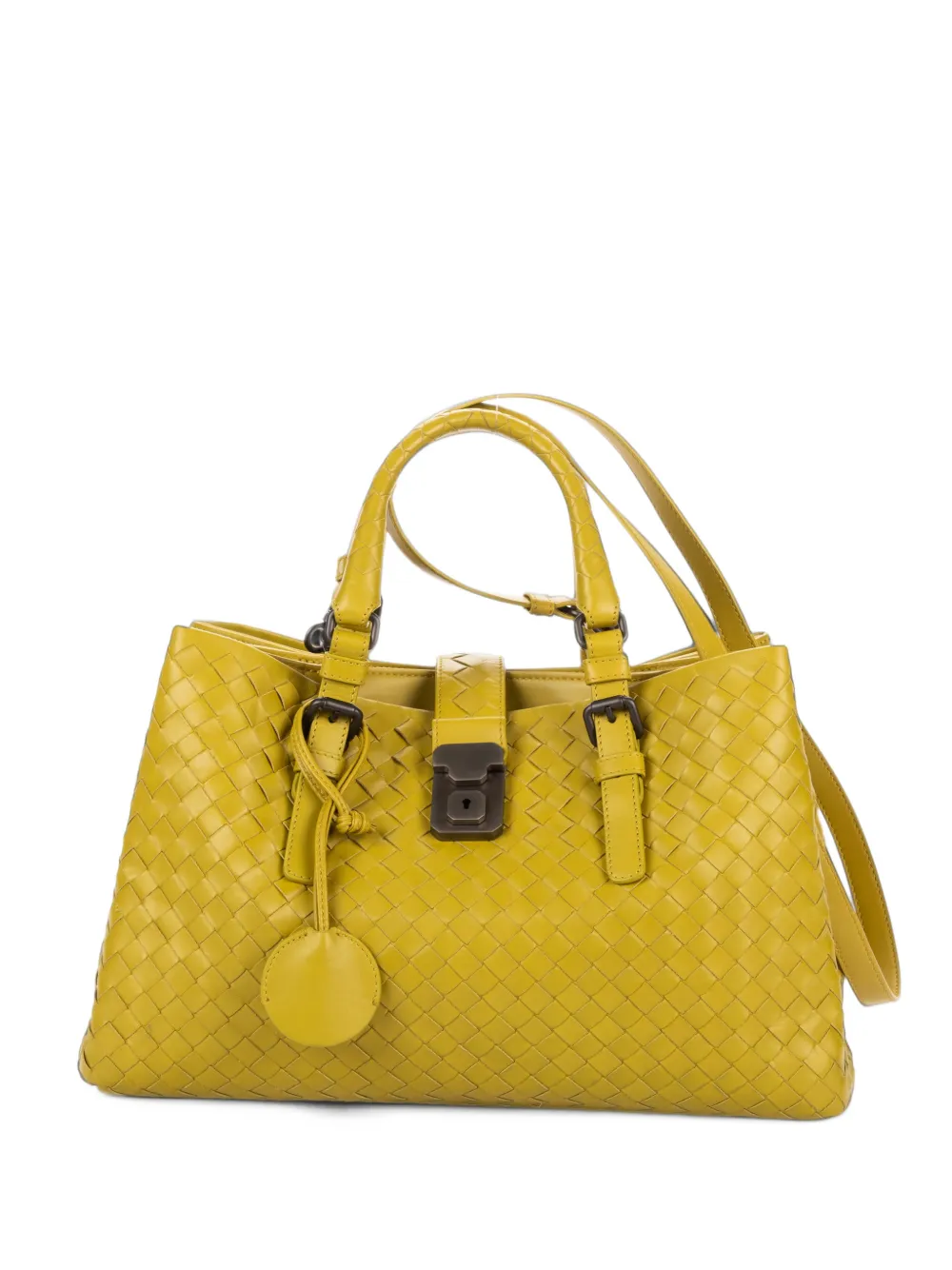 Bottega Veneta Pre-Owned Roma Intrecciato tote bag - Gelb