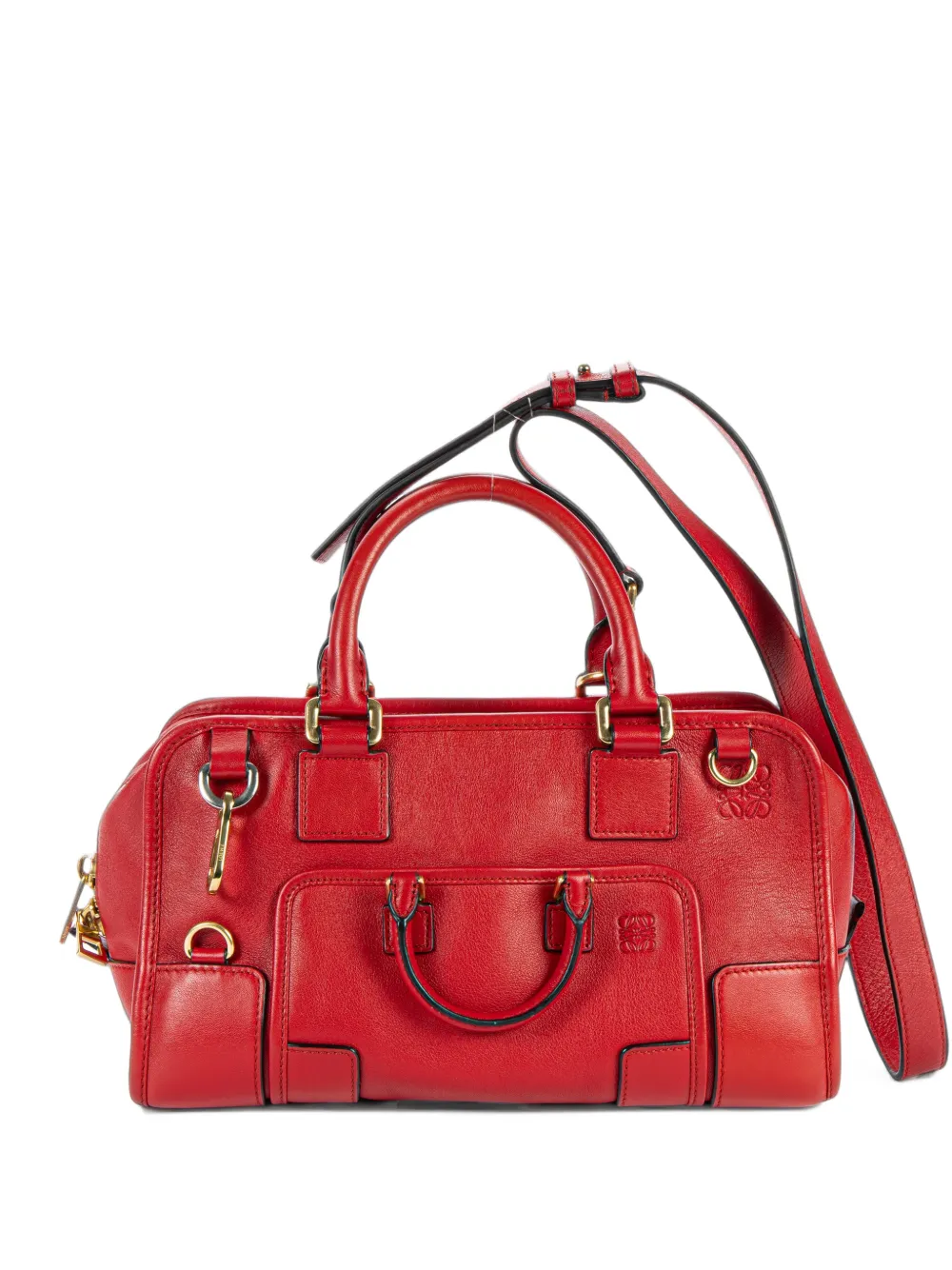 Loewe Pre-Owned Amazona Multiplication leather tote bag - Red