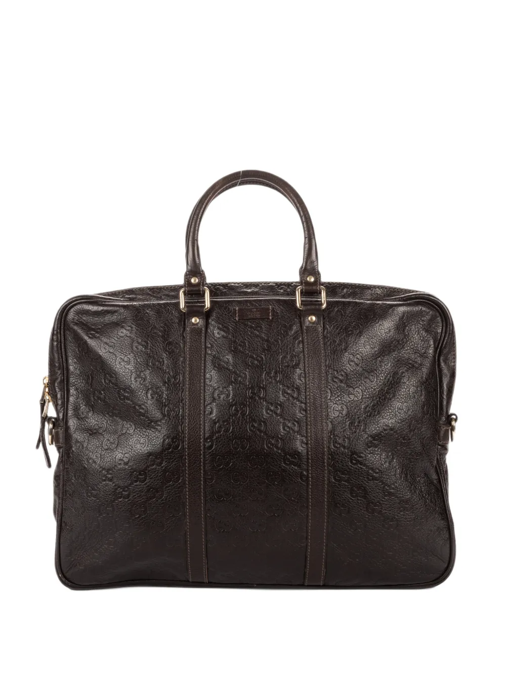 Gucci Pre-Owned Guccissima briefcase handbag in Brown