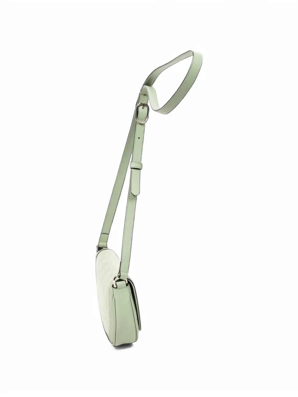 Gucci Pre-Owned mini Ophidia Monogram denim crossbody bag Groen