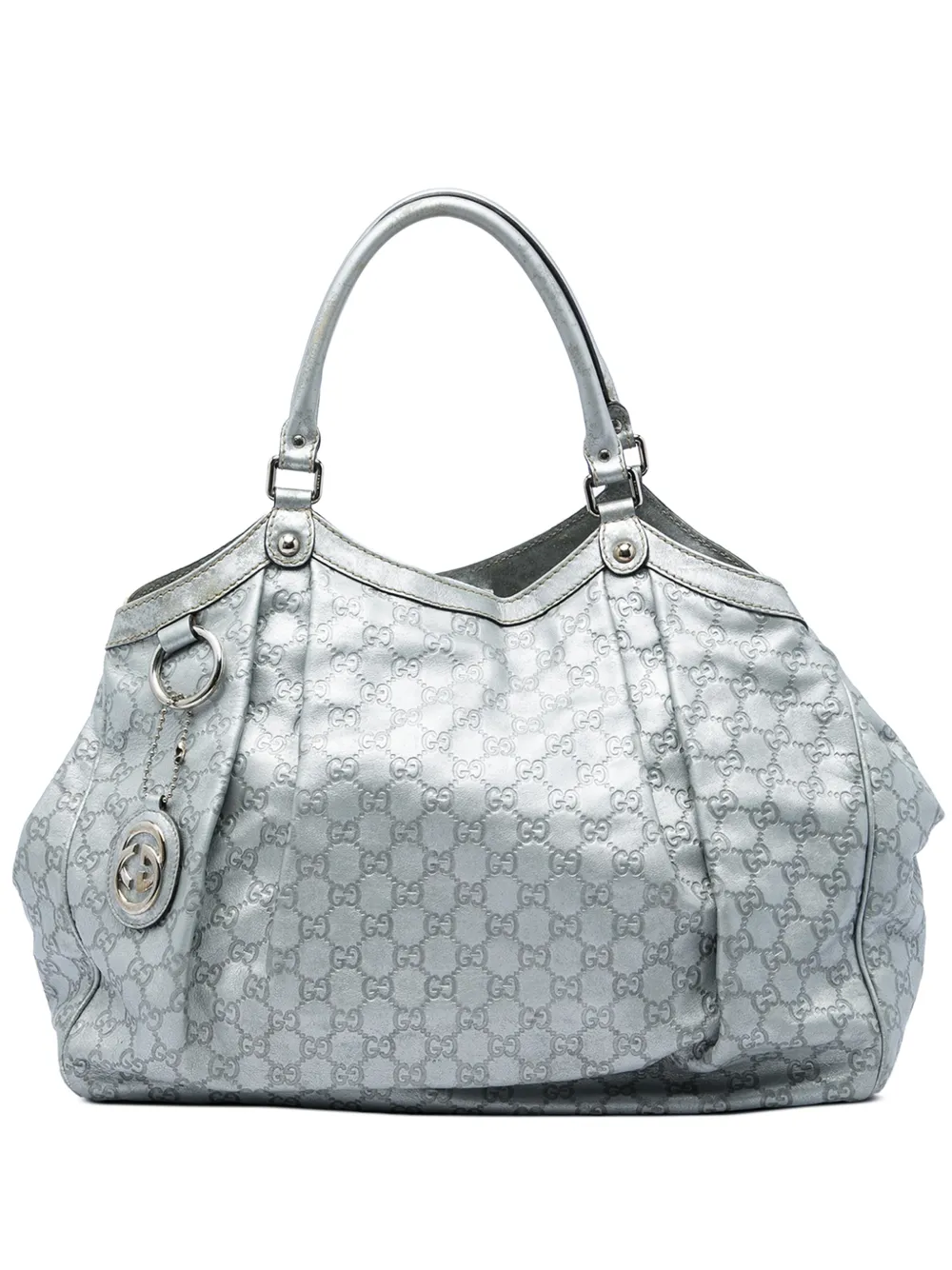 Gucci Pre-Owned 2016-2026 Large Guccissima Sukey tote bag - Argent