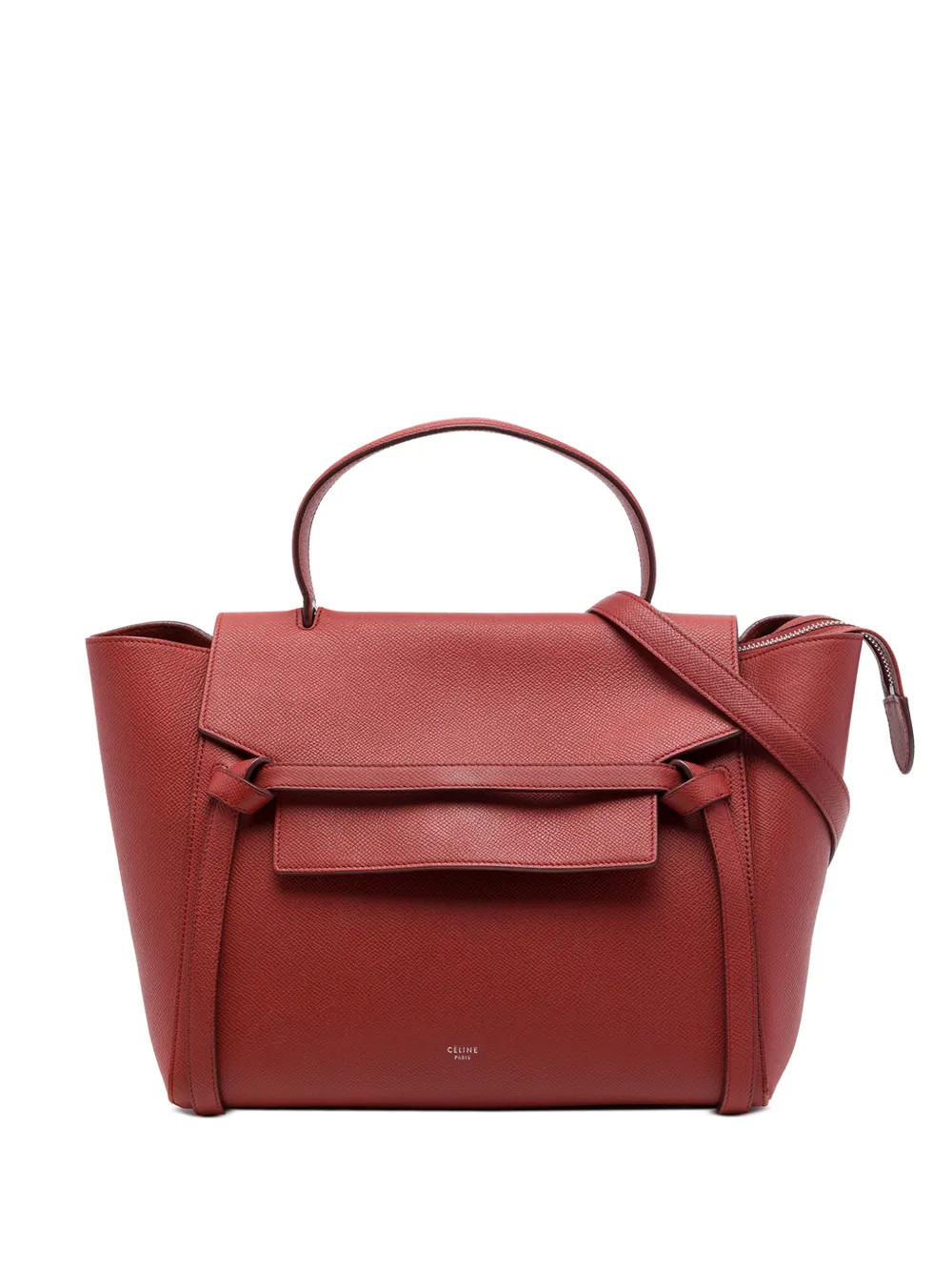 Celine Pre-Owned 2016 Mini Grained Calfskin Belt Bag satchel - Rosso