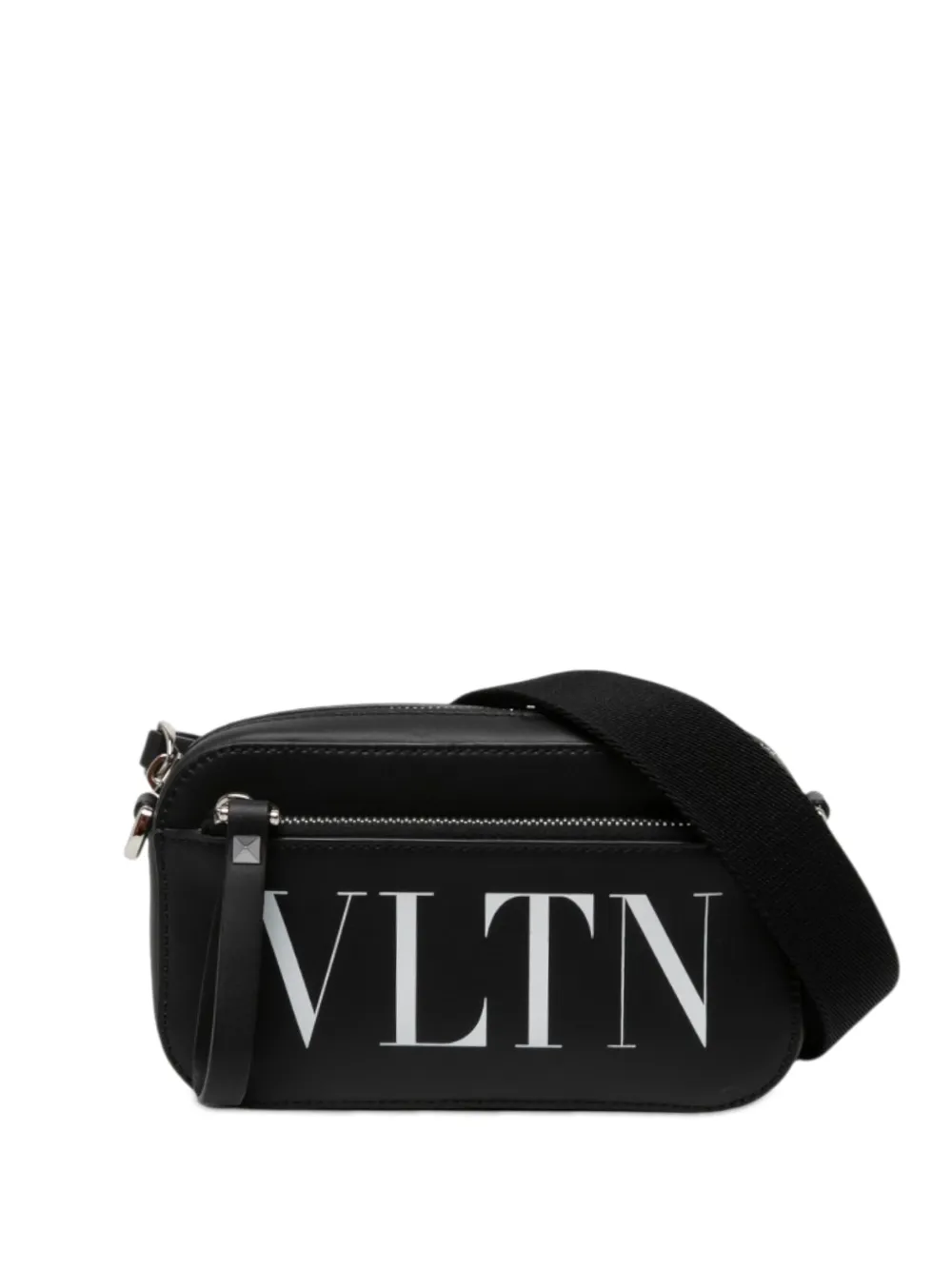 Valentino Garavani Pre-Owned 2018-2026 Leather VLTN Convertible Camera Bag crossbody bag - Schwarz