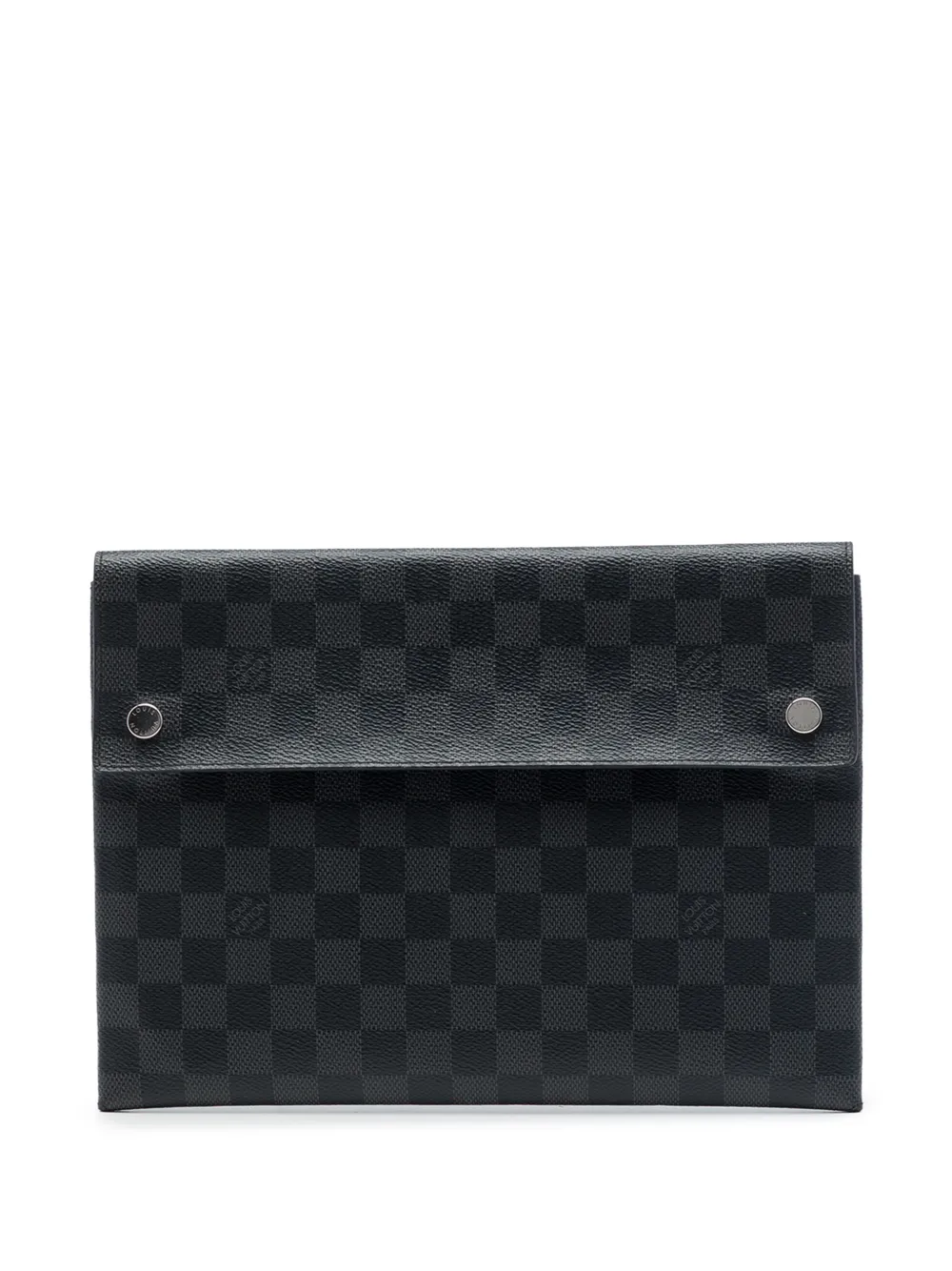 Louis Vuitton Pre-Owned 2020 Damier Graphite Alpha Pochette GM clutch bag - Nero
