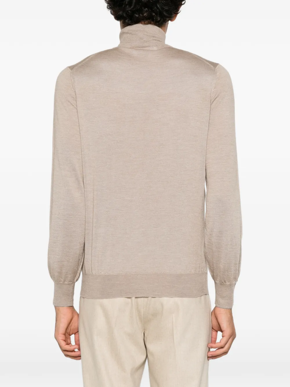 Brunello Cucinelli roll-neck knitted sweater Bruin