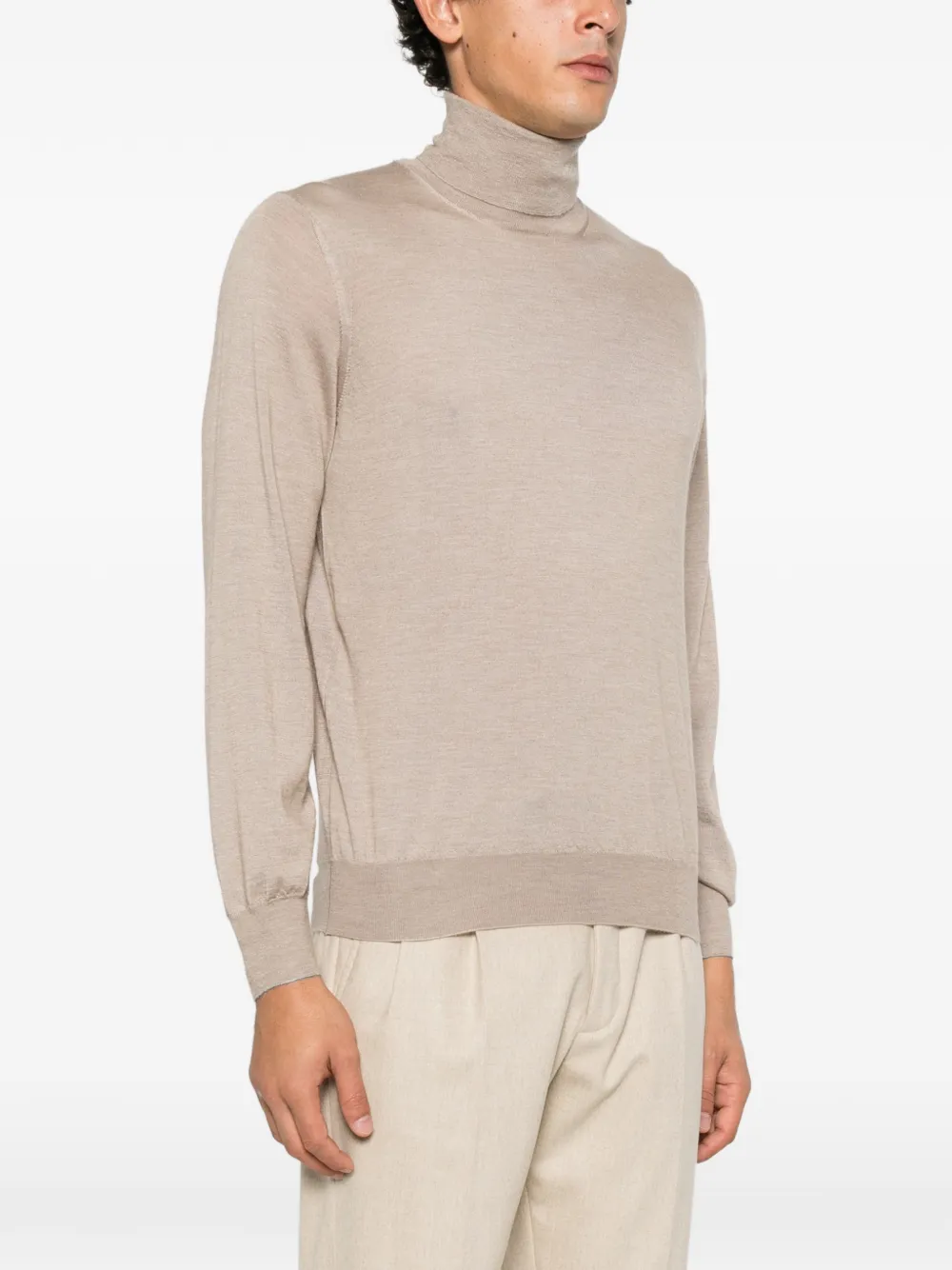 Brunello Cucinelli roll-neck knitted sweater Bruin