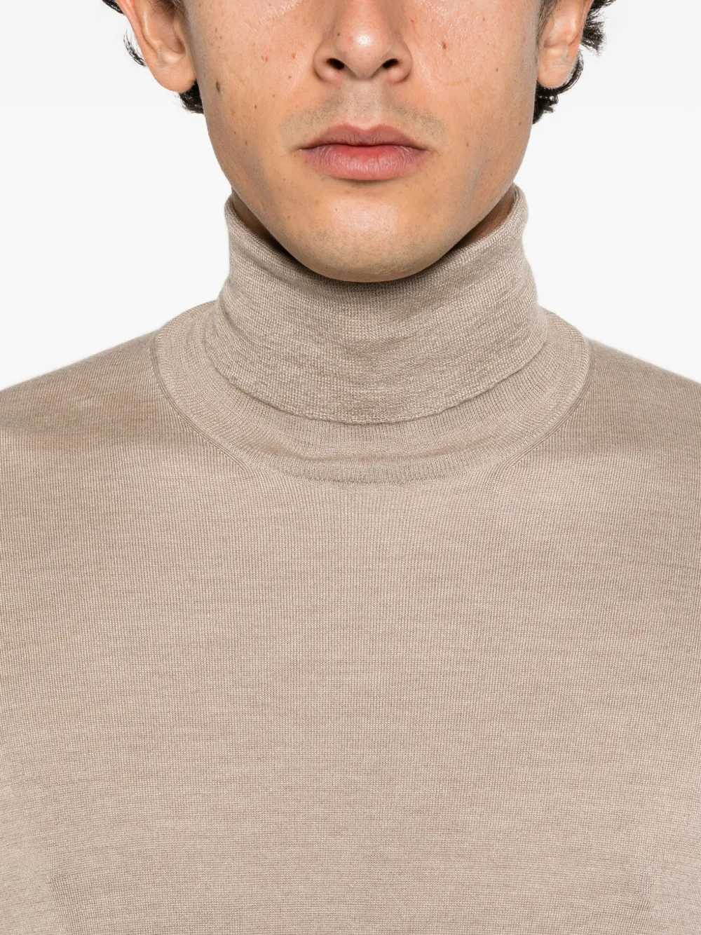 Brunello Cucinelli roll-neck knitted sweater Bruin