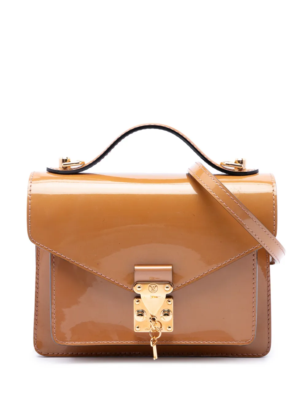 Louis Vuitton Pre-Owned 2013 Monogram Vernis Monceau BB satchel - Nude