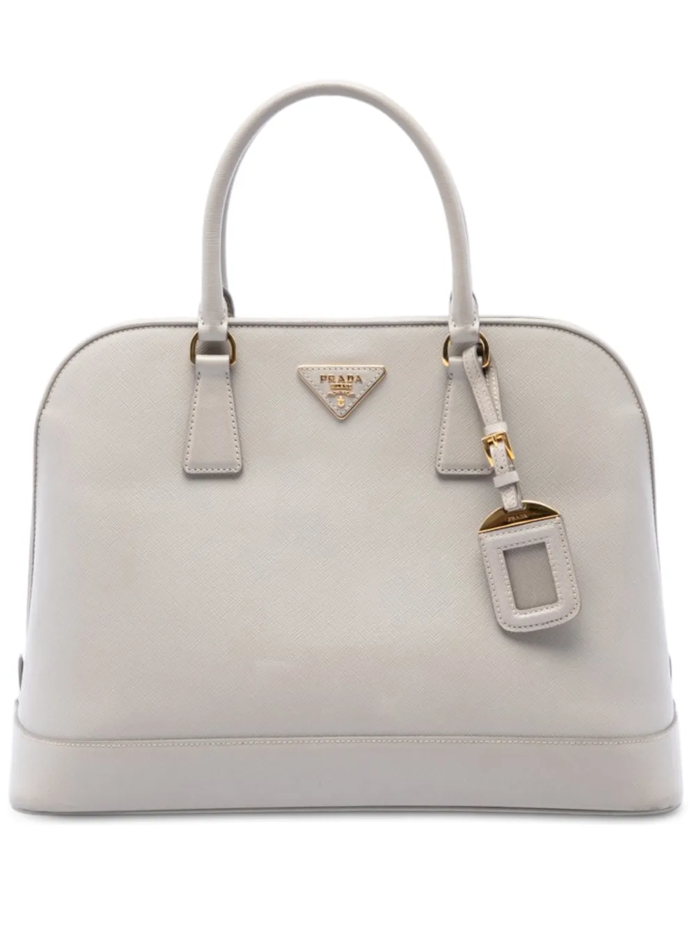 Prada Pre-Owned 2013-2026 Large Saffiano Lux Open Promenade satchel - Bianco
