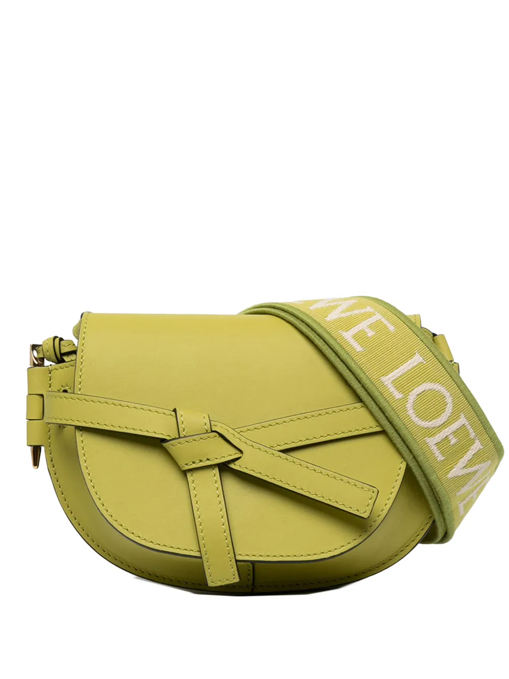 Loewe Pre-Owned 2023 Mini Soft Calfskin Gate Dual crossbody bag - Grün