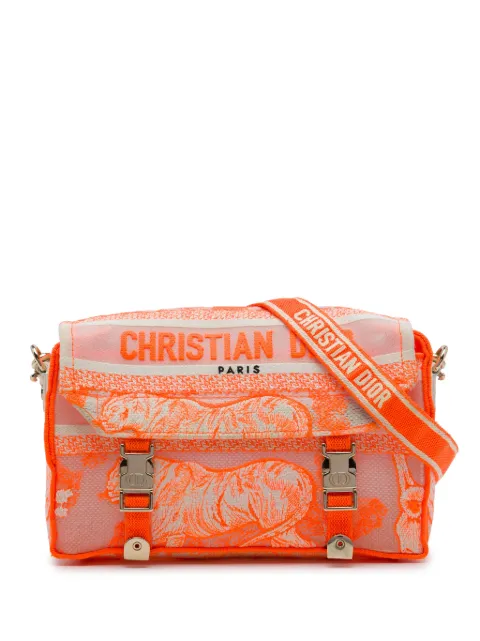Christian Dior Pre-Owned 2022 Small Embroidered Canvas Toile de Jouy Diorcamp Messenger Bag crossbody bag