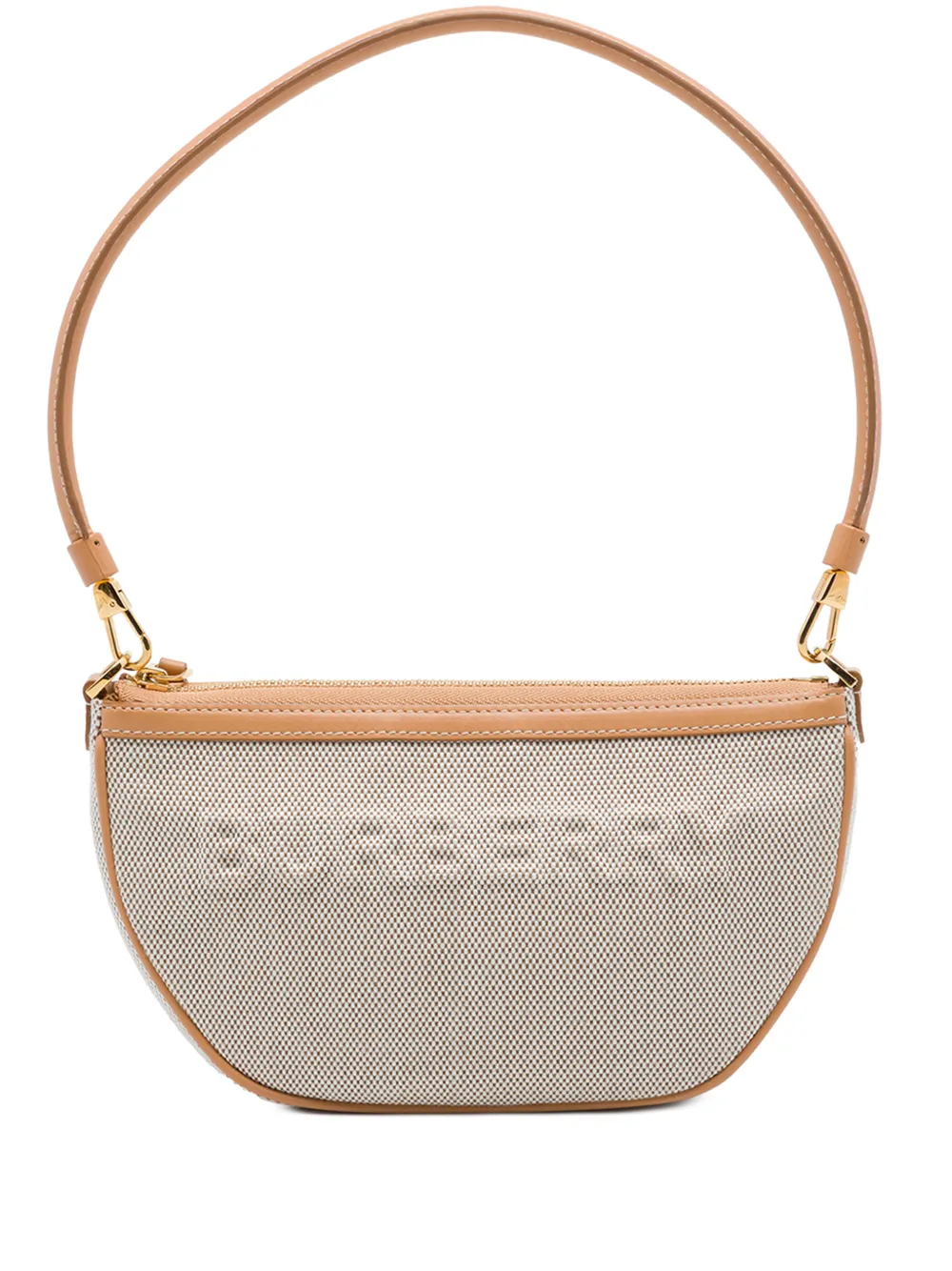 Burberry Pre-Owned 2000-2017 Mini Embossed Logo Canvas Olympia shoulder bag - Brown