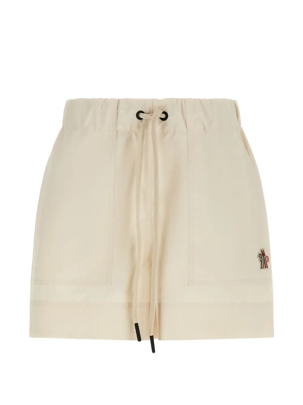 Moncler Grenoble Shorts met trekkoord en opgestikte zak Beige
