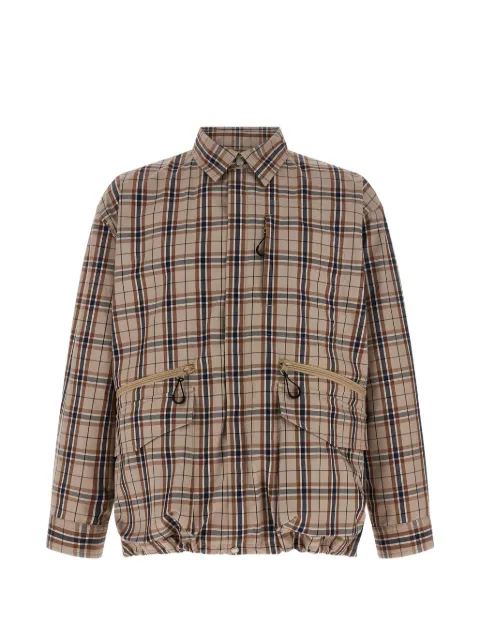Comme Des Garçons check-pattern zip-detail jacket