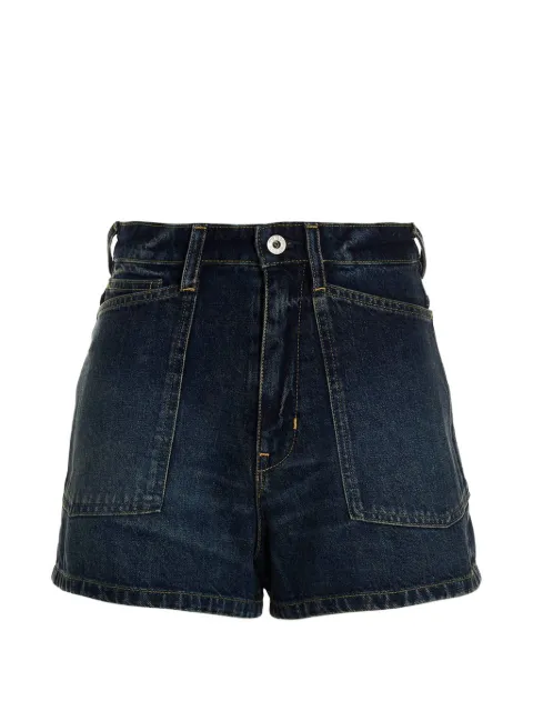 Kenzo logo-patch denim shorts