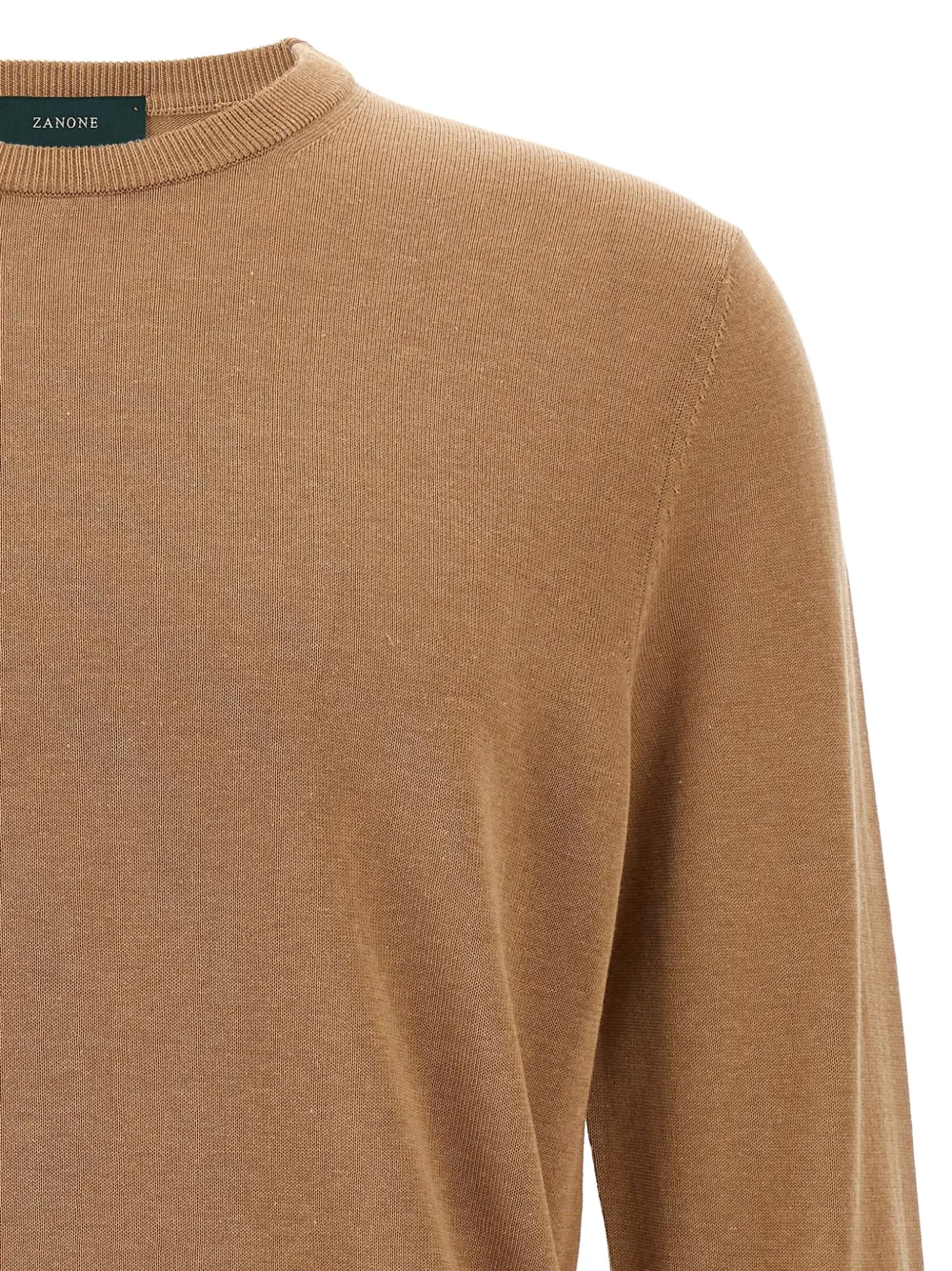 Zanone Trui met ronde hals Beige