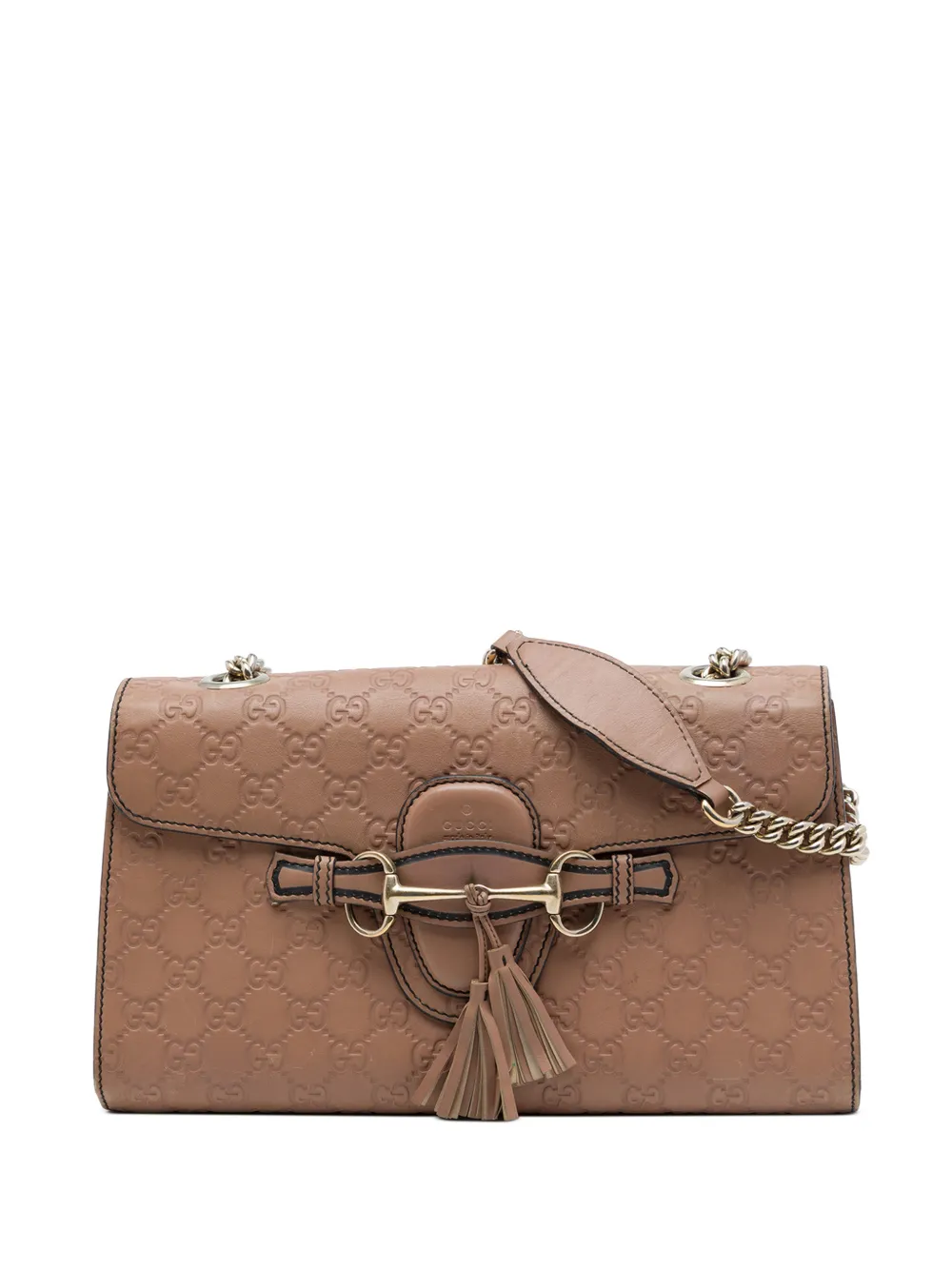 Gucci Pre-Owned 2016-2026 Medium Guccissima Emily shoulder bag - Brown