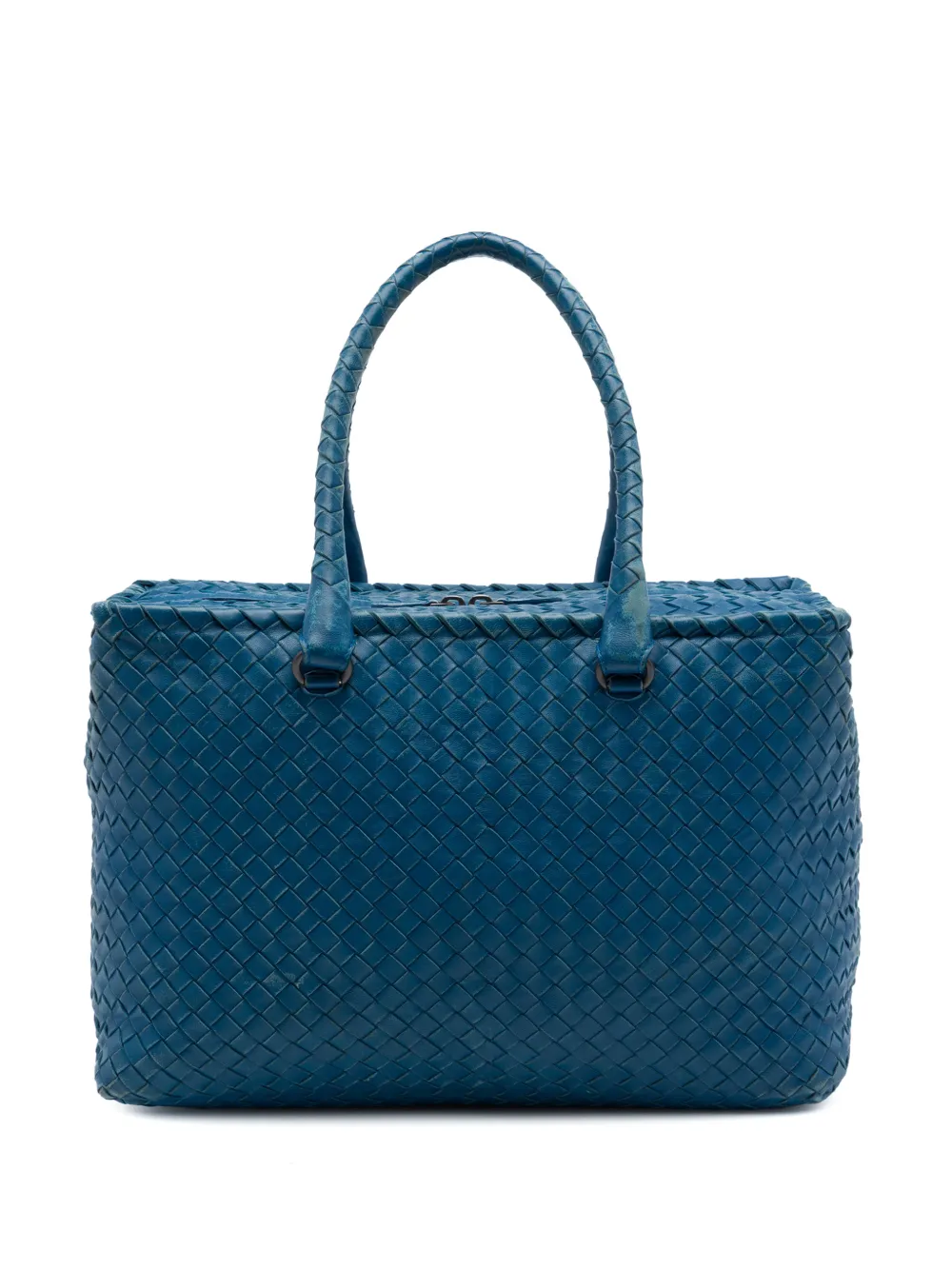 Bottega Veneta Pre-Owned 2012-2026 Nappa Intrecciato Brick tote bag - Blu