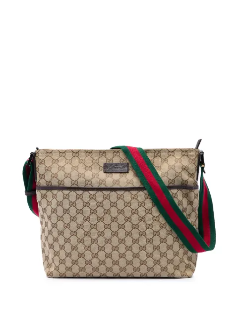 Gucci Pre-Owned 2016-2026 GG Canvas Web crossbody bag