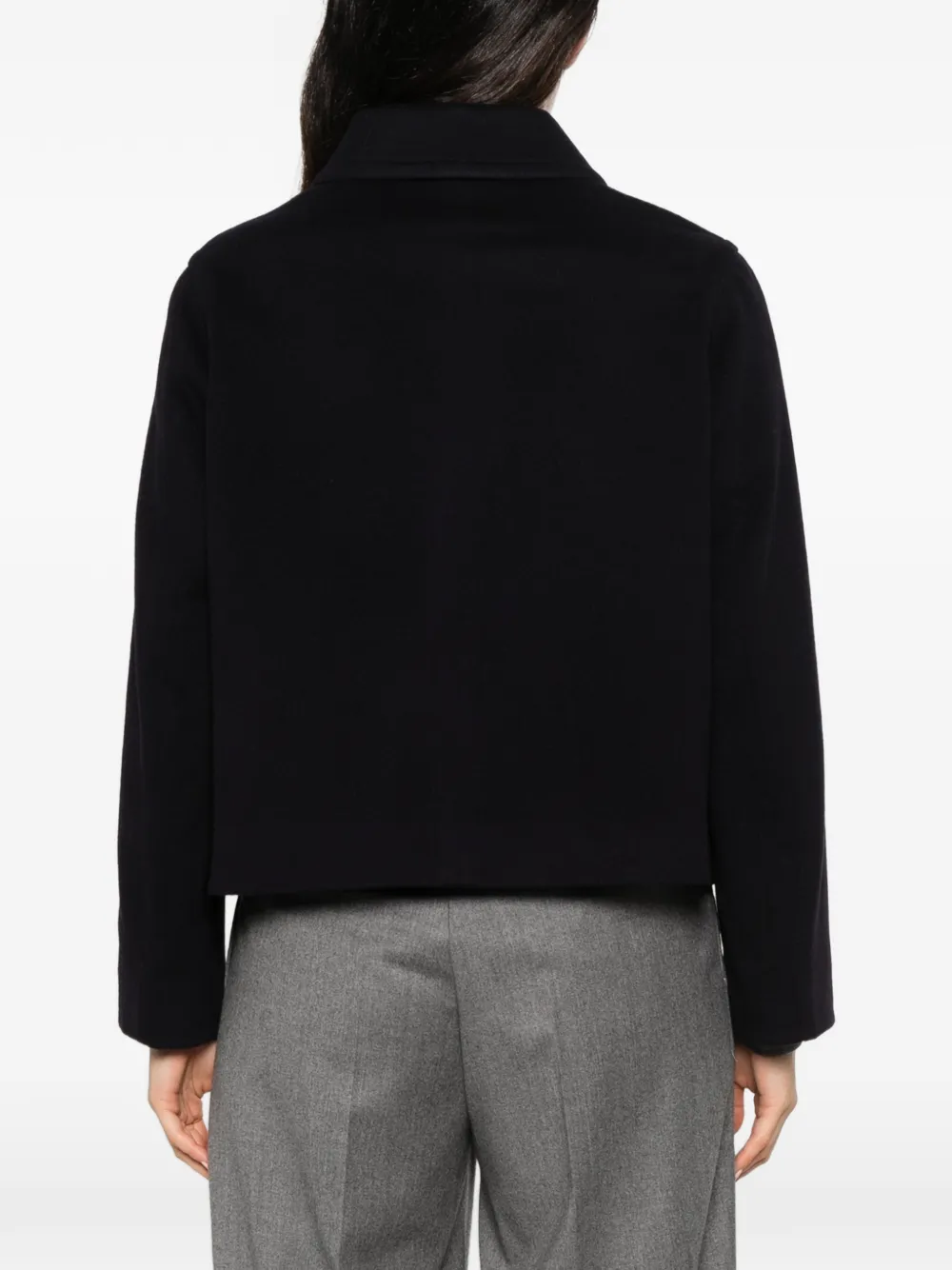 Tagliatore Lydia cropped jack met knopen Zwart
