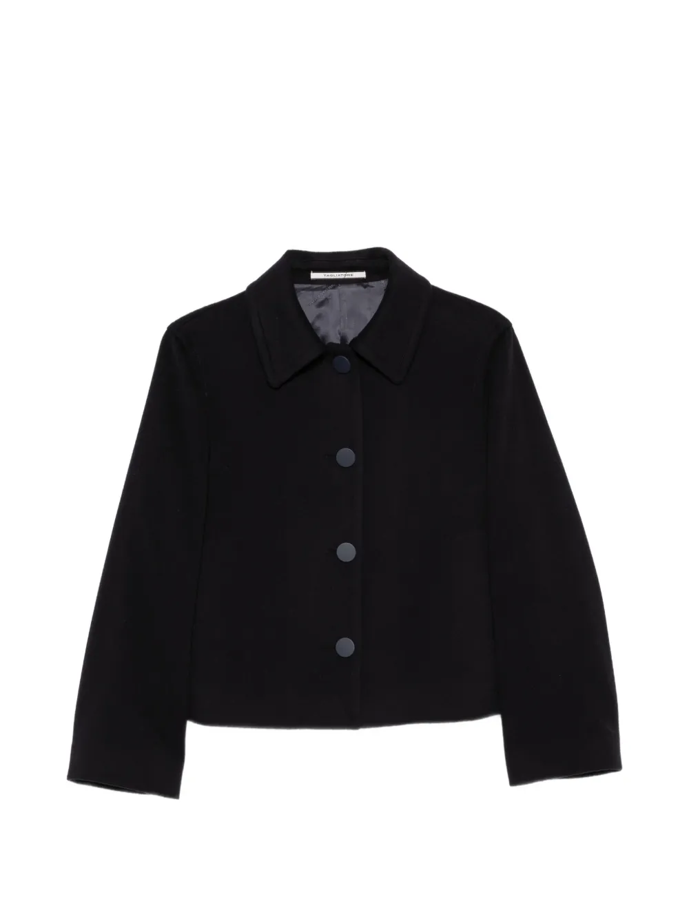 Tagliatore Lydia cropped jack met knopen Zwart