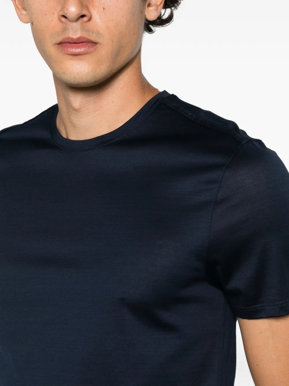 John Varvatos crew-neck T-shirt Blauw