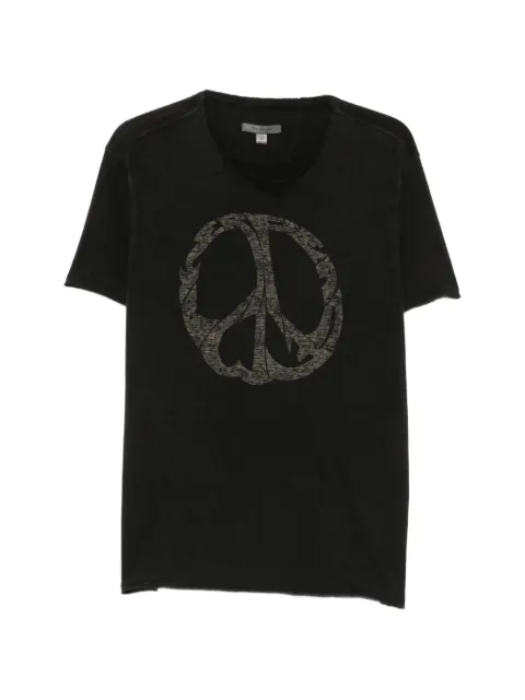 John Varvatos playera con signo de la paz estampado