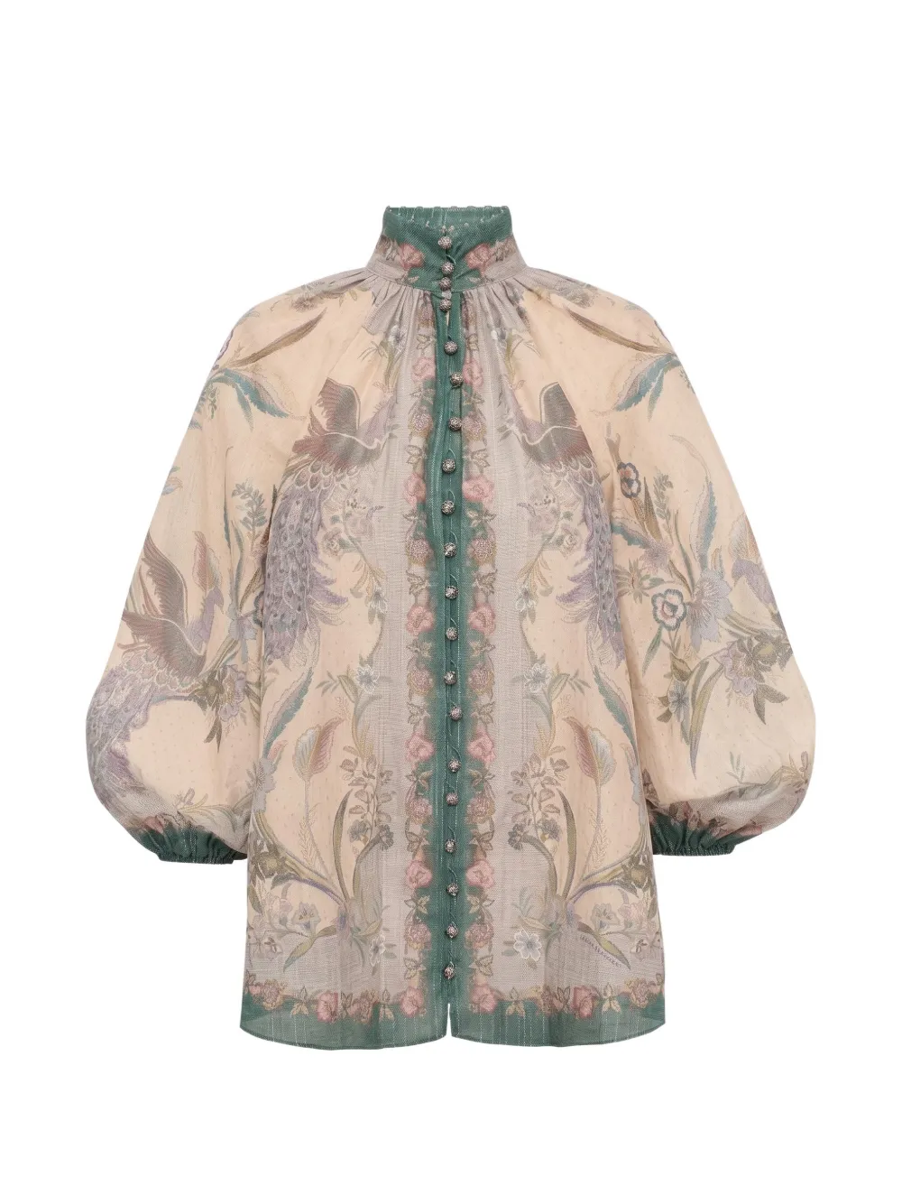 ZIMMERMANN Indra billow blouse Beige
