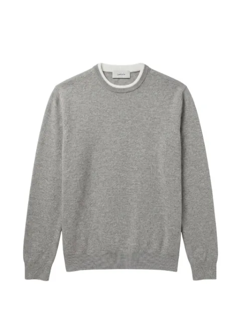 Lardini crew-neck layered-effect sweater