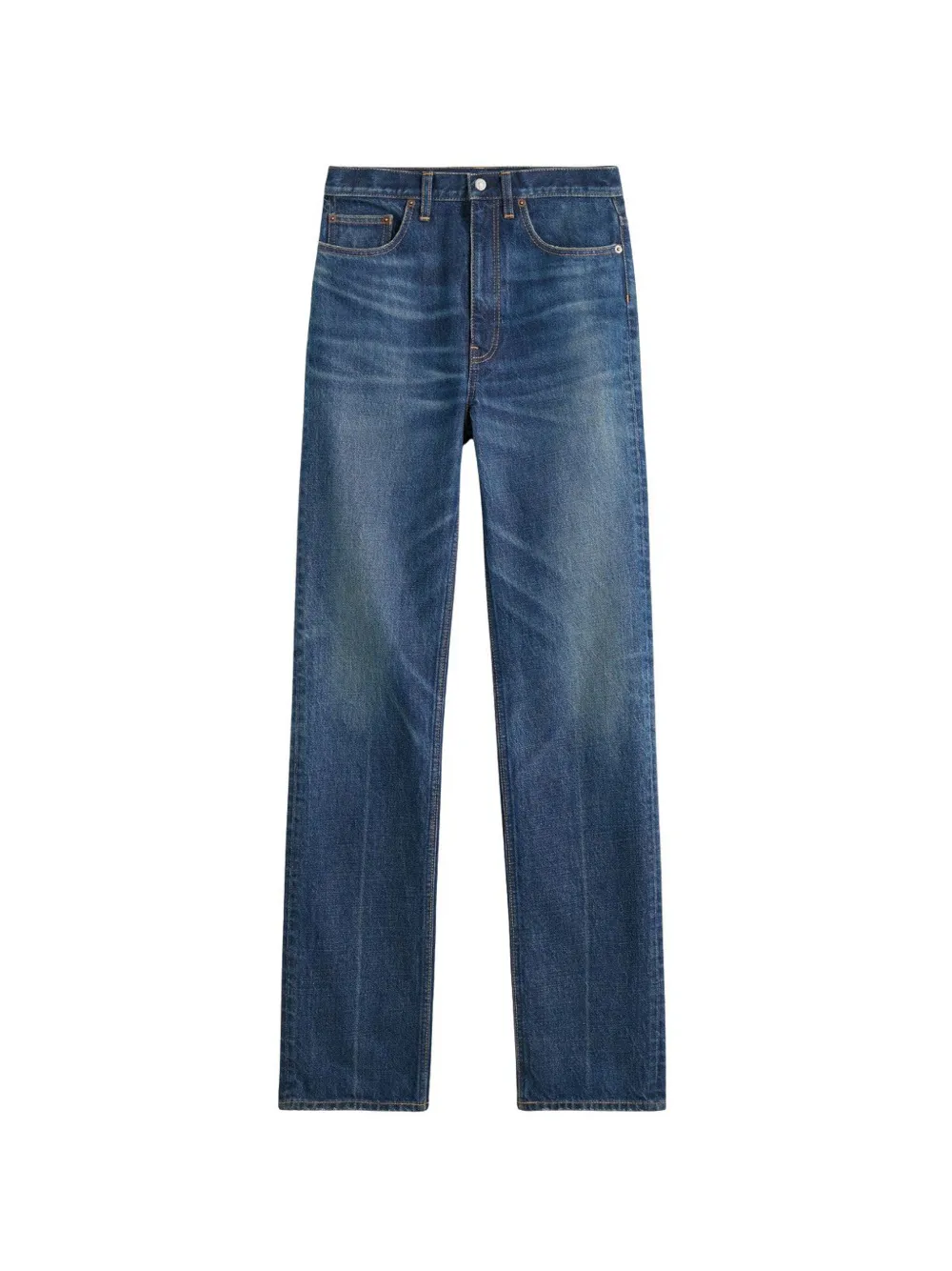 TOTEME Ausgeblichene Straight-Leg-Jeans - Blau