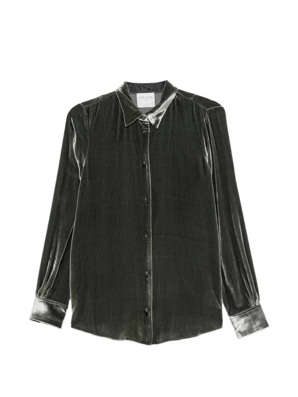 Forte Forte buttoned velvet shirt - Grau