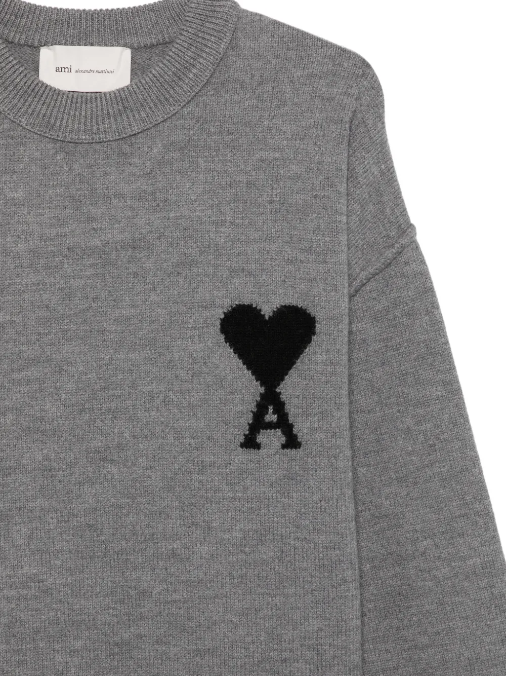 AMI Paris Ami de Coeur sweater Grijs