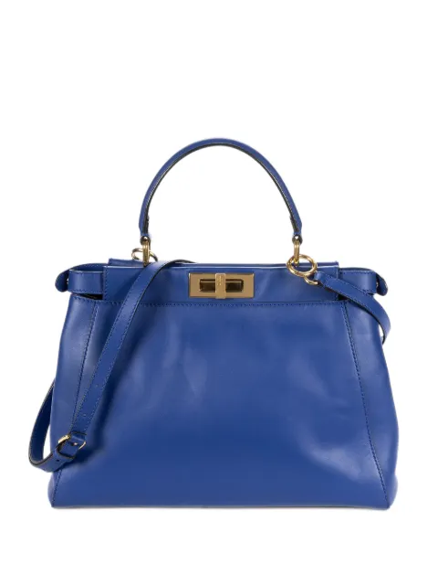 Fendi Pre-Owned medium Peekaboo leather tote bag