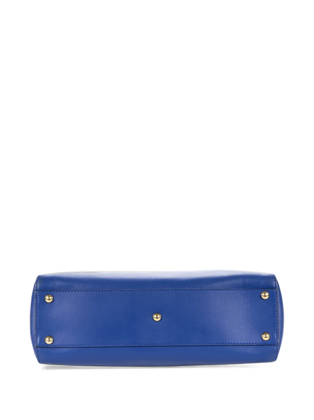 Fendi Pre-Owned medium Peekaboo leather tote bag Blauw