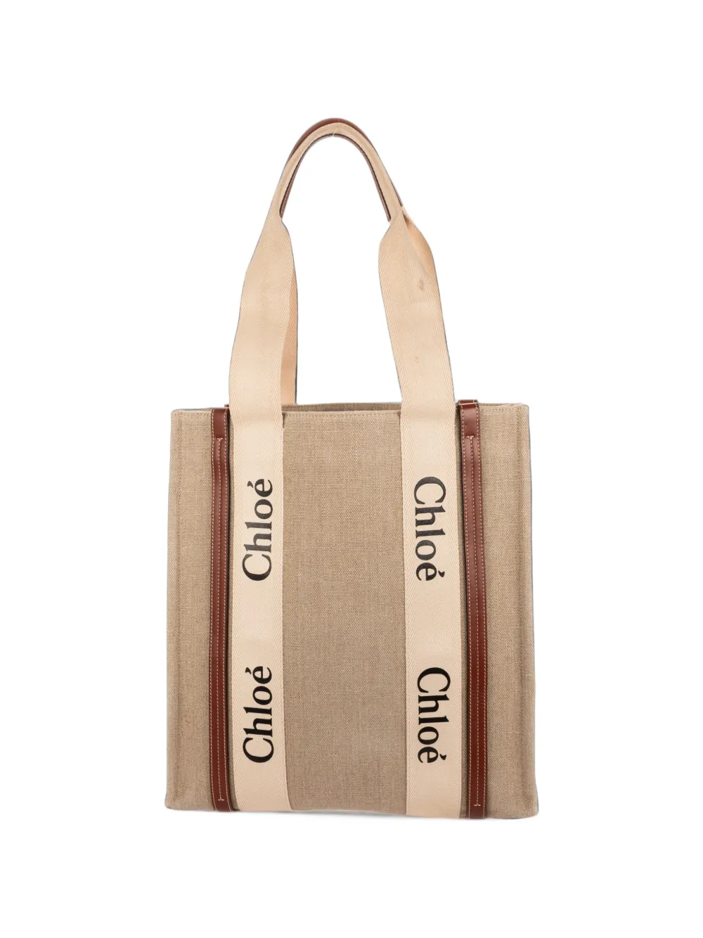 Chloé Pre-Owned Woody tote bag - Nude