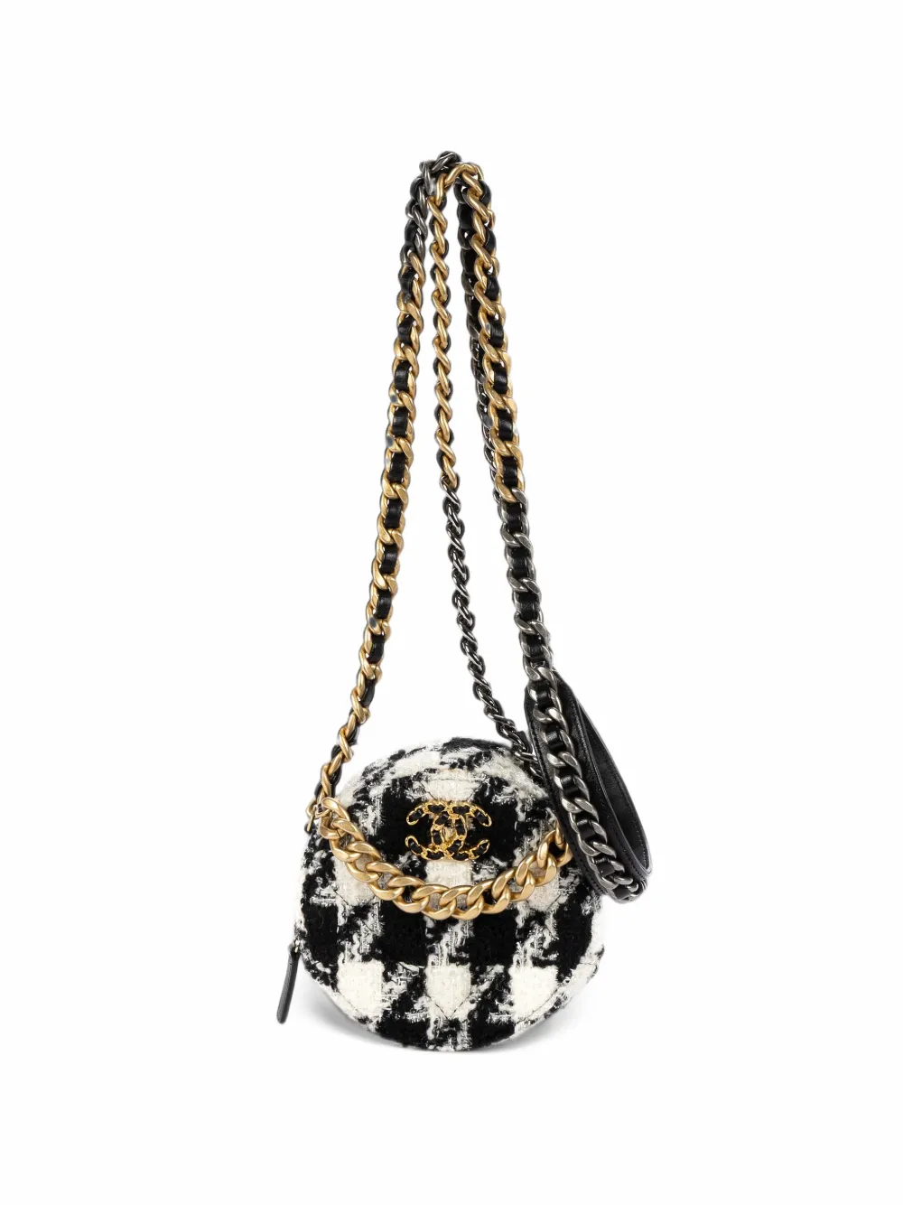 CHANEL Pre-Owned 19 Round cross body bag - Black