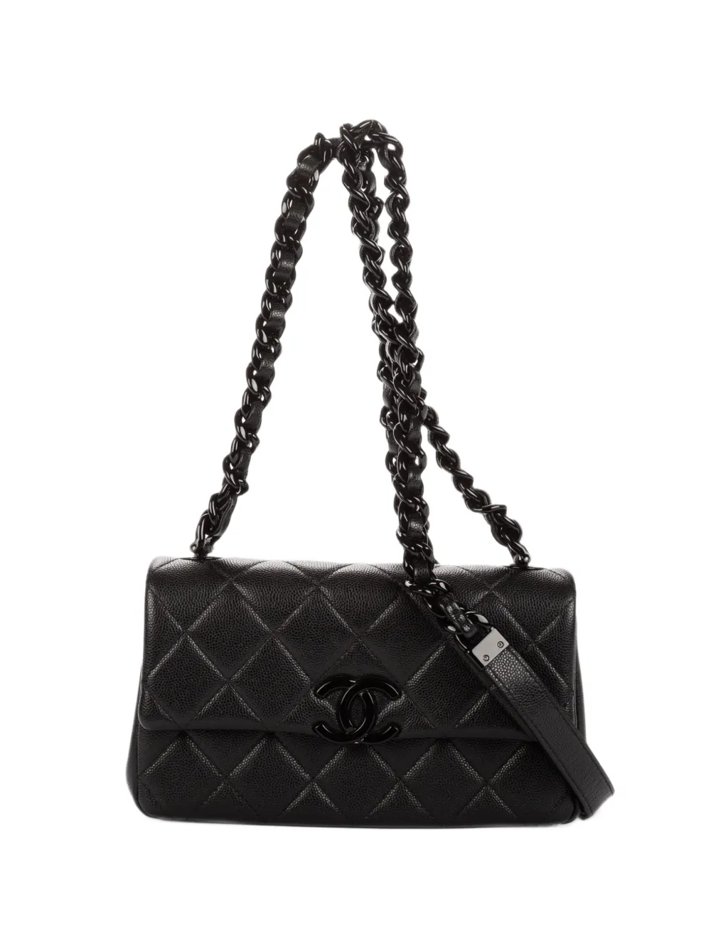 CHANEL Pre-Owned My Everything Flap quilted caviar leather shoulder bag - Schwarz