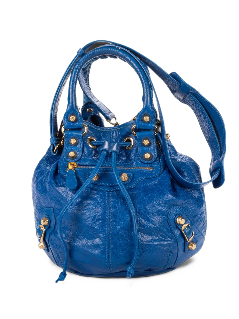 Balenciaga Pre-Owned Pompon shoulder bag - Blau