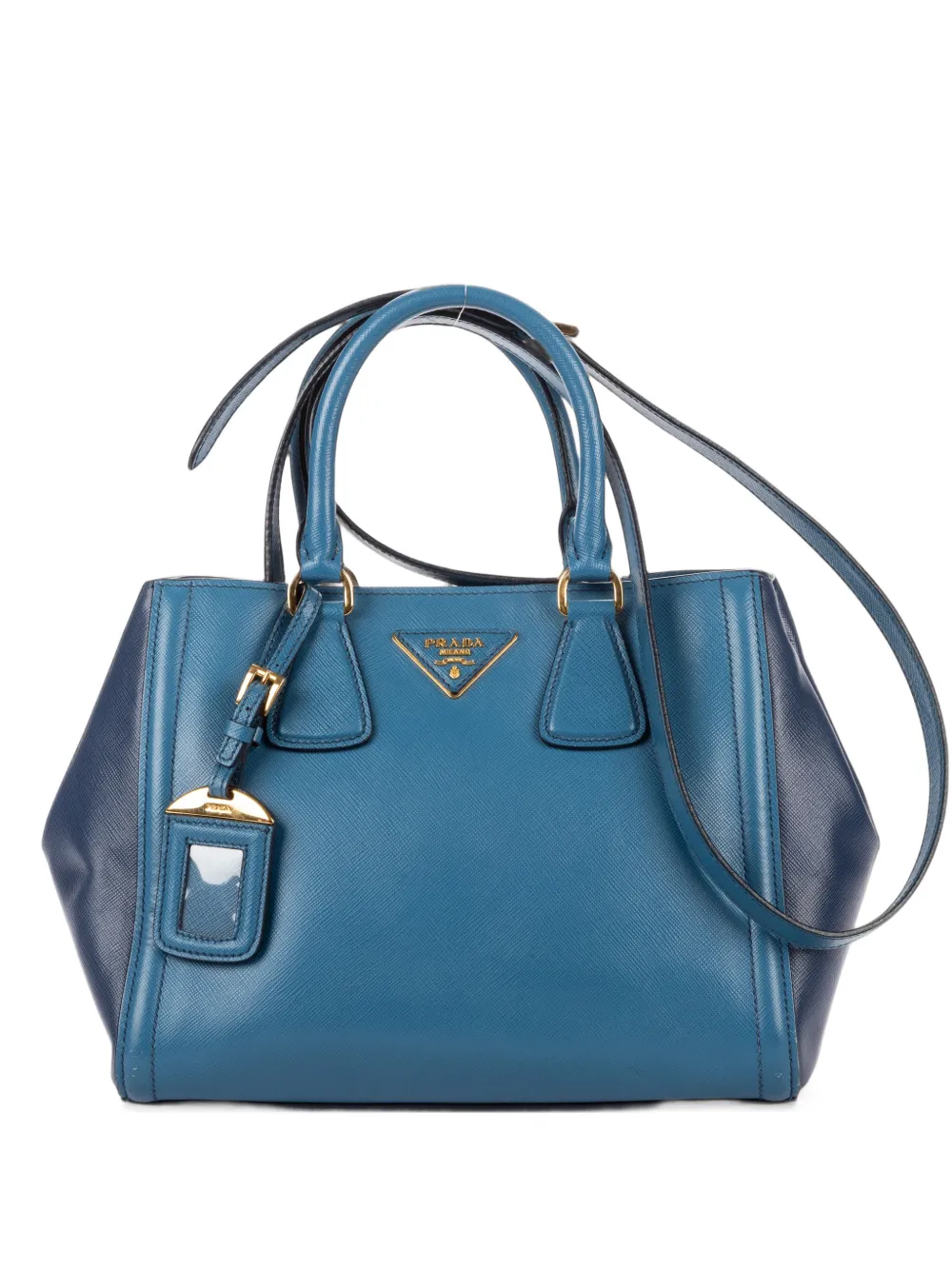 Prada Pre-Owned small Galleria saffiano leather tote bag - Blu