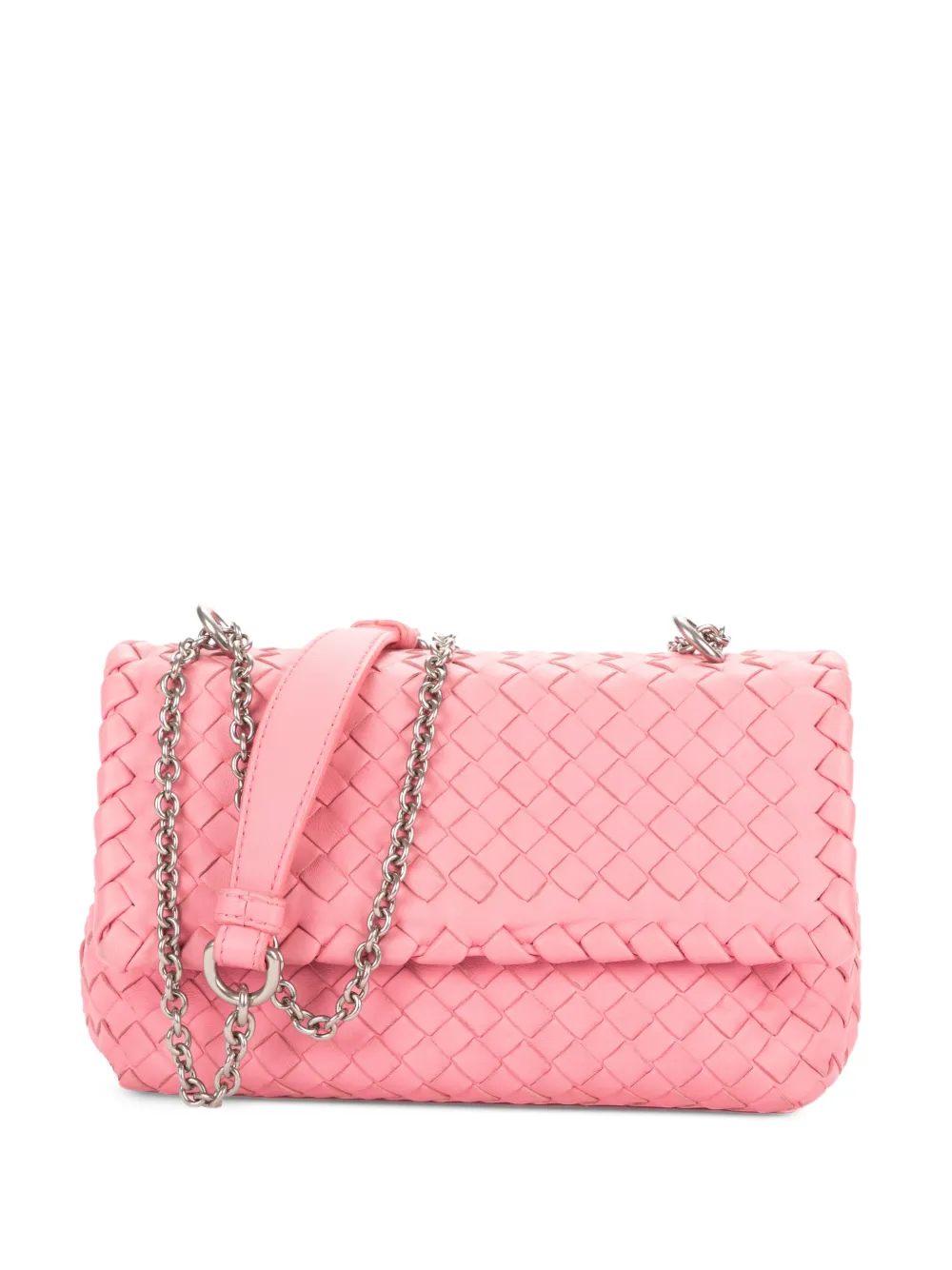 Bottega Veneta Pre-Owned baby Olimpia Intrecciato shoulder bag - Pink