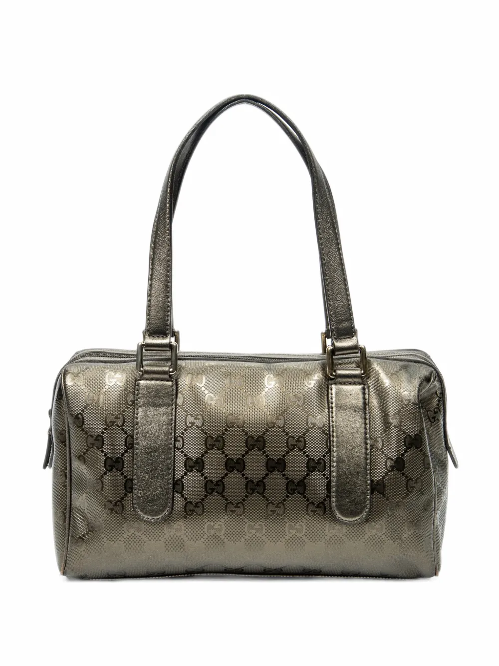 Gucci Pre-Owned small Guccissima Boston shoulder bag - Silver