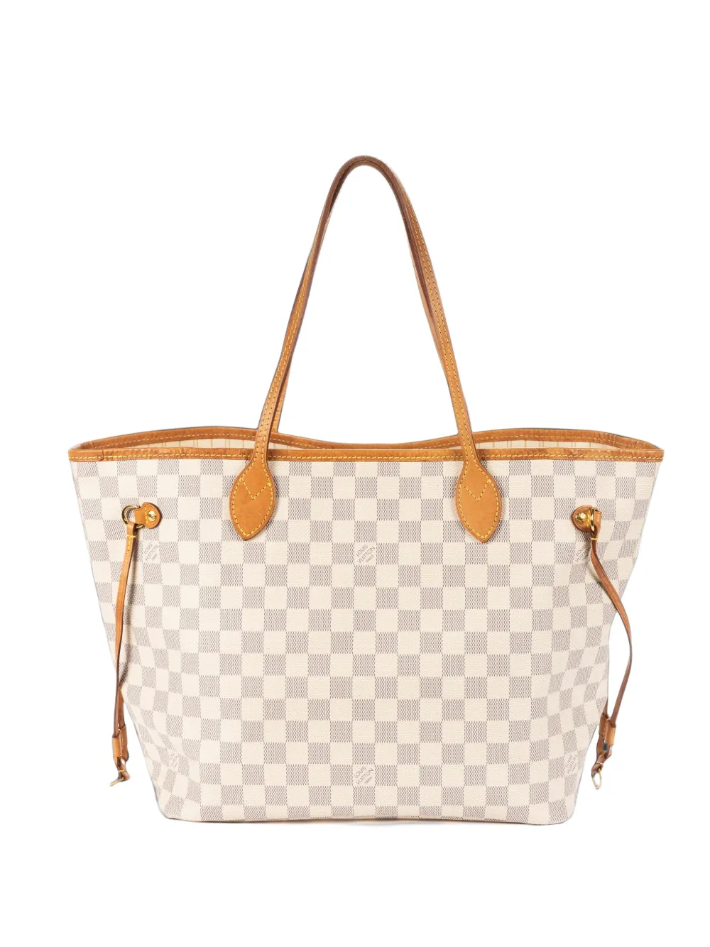 Louis Vuitton Pre-Owned Neverfull MM Damier Azur top-handles tote bag - Bianco