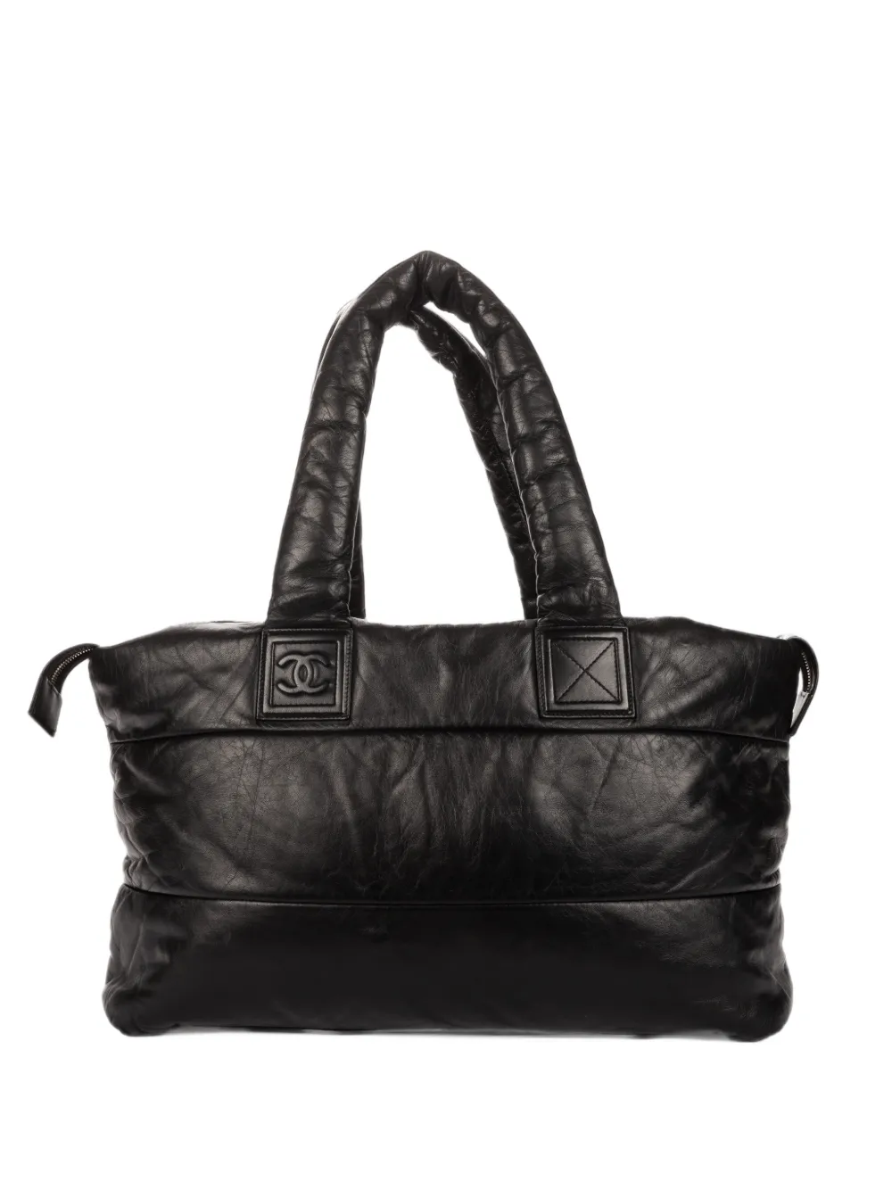 CHANEL Pre-Owned 2009–2010 large Coco Cocoon tote bag - Black