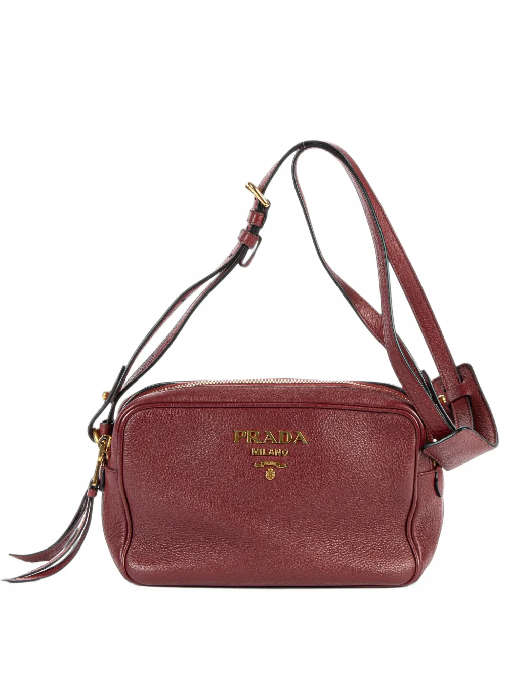 Prada Pre-Owned small logo-plaque cross body bag - Rosso
